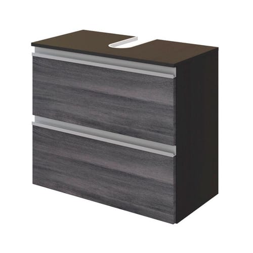 HELD MÖBEL Waschbeckenunterschrank »Arezzo«, BxHxT: 60 x 55 x 35 cm - grau