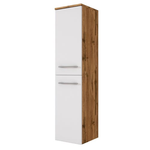 HELD MÖBEL Midischrank »Livorno«, BxHxT: 30 x 130 x 35 cm - weiss