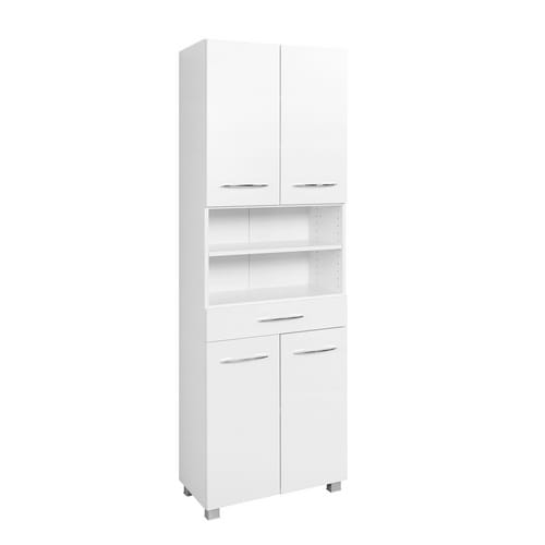 HELD MÖBEL Seitenschrank »Portofino«, BxHxT: 60 x 180 x 35 cm - weiss