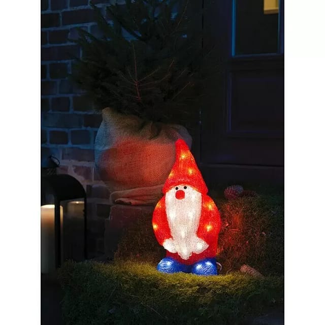 Konstsmide LED-Weihnachtsmann, 32 Dioden, Stecker, rot/weiß