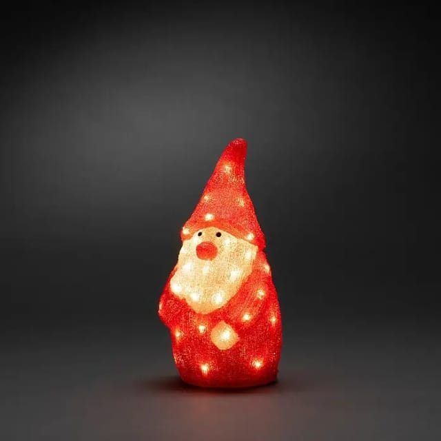 Konstsmide LED-Weihnachtsmann, 40 Dioden, Stecker, rot/weiß