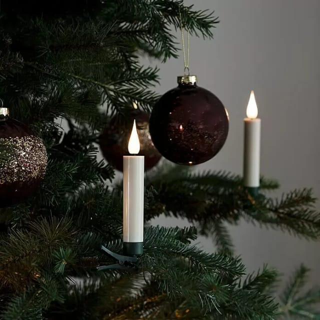 Konstsmide LED-Weihnachtsbaumkerzen, weiß - weiss