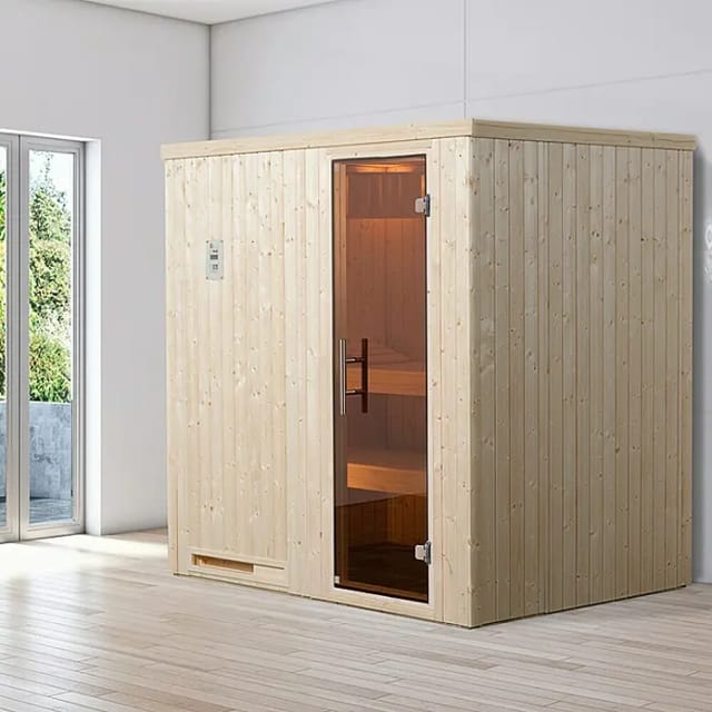 WEKA Elementsauna »HALMSTAD«, BxHxT: 194 cm x 199 cm x 177 cm - braun