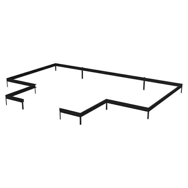 JULIANA Fundamentrahmen »Orangerie«, für Gewächshauser, Höhe: 12 cm, Stahl, schwarz