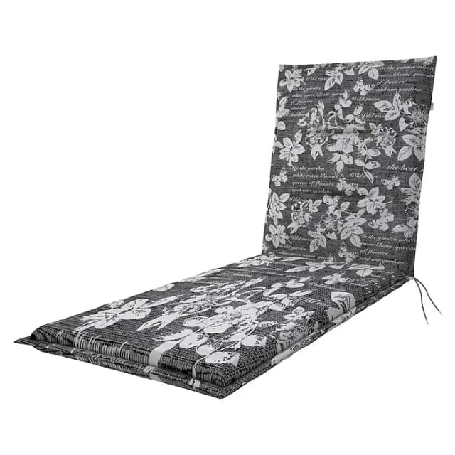 DOPPLER Gartenmöbelauflage »Spot«, BxL: 60 x 195 cm, Polyester - grau