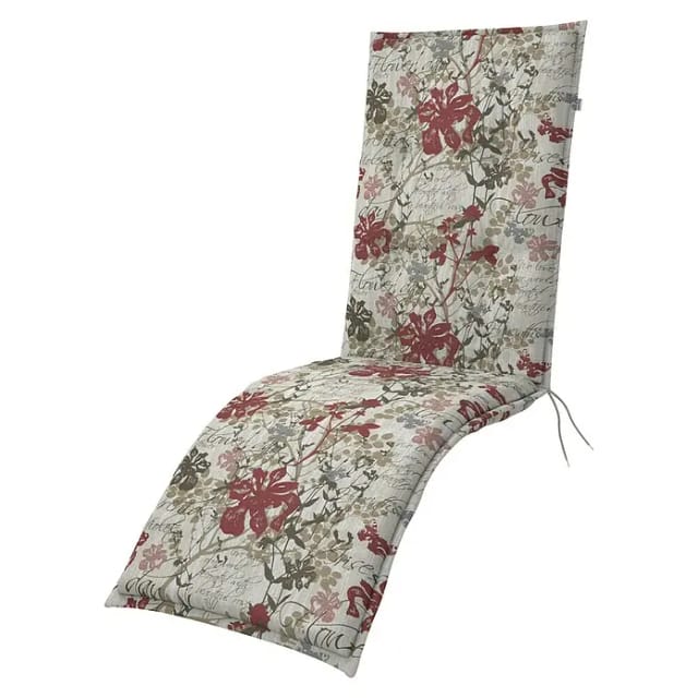 DOPPLER Gartenmöbelauflage »Living«, BxL: 48 x 170 cm, Polyester - rot