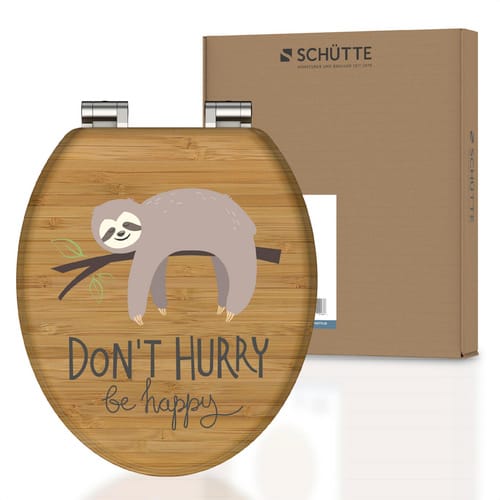 SCHÜTTE WC-Sitz »DONT HURRY«, MDF, oval, mit Softclose-Funktion - bunt