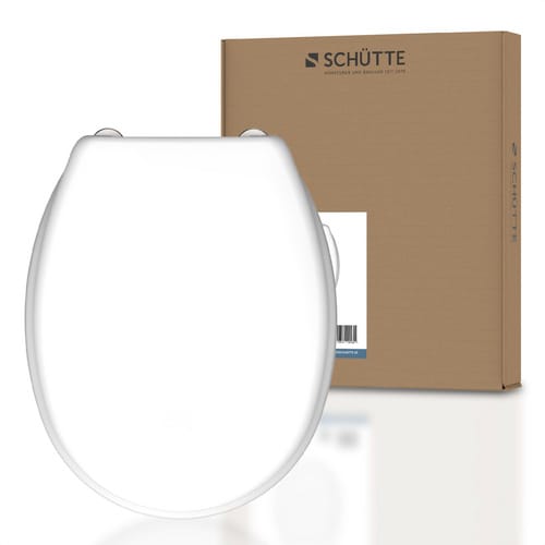 SCHÜTTE WC-Sitz »WHITE«, duroplast, oval - weiss