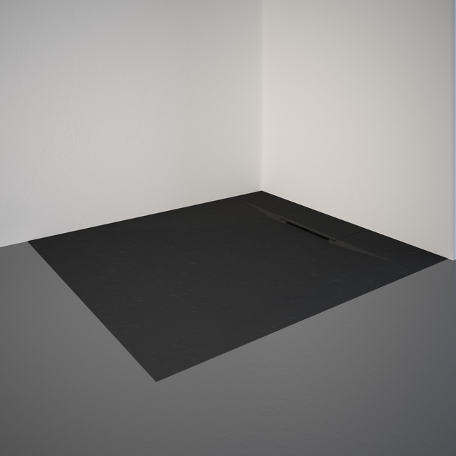SCHULTE Duschwanne »DWM-Tec«, BxT: 90 x 100 cm, rechteckig - grau
