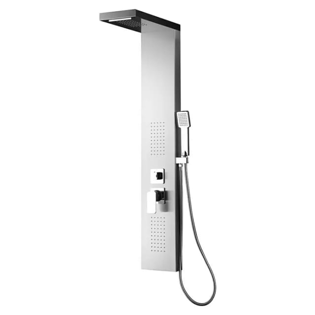 Marwell Duschpaneel »Enya«, Höhe: 125 cm, Aluminium - braun