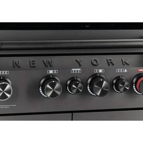 h-Marke Gasgrill »New York Pro«, 4 Brenner, Sear-Brenner, matt graphit - schwarz