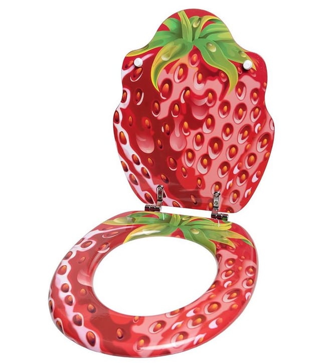 Sanilo WC-Sitz, BxL: 37,7 x 47 cm, Strawberry - rot