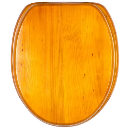 Sanilo WC-Sitz, BxL: 37,7 x 47 cm, Holz - orange
