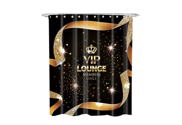 Sanilo Duschvorhang, Polyester, VIP-Lounge - schwarz