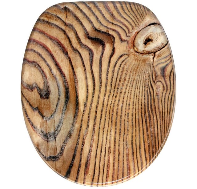 Sanilo WC-Sitz, BxL: 37,7 x 47 cm, Grain - braun