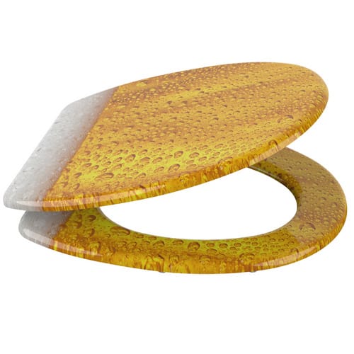 Sanilo WC-Sitz, BxL: 37,7 x 47 cm, Bier - orange