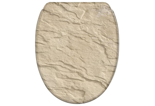 Sanilo WC-Sitz, BxL: 37,7 x 47 cm, Sand Stone - beige