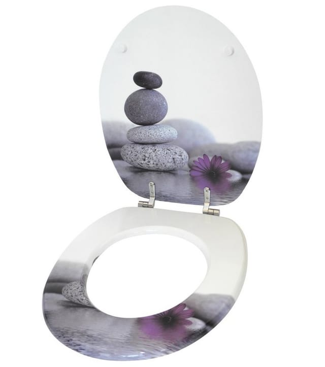 Sanilo WC-Sitz, BxL: 37,7 x 47 cm, Energy Stones - grau