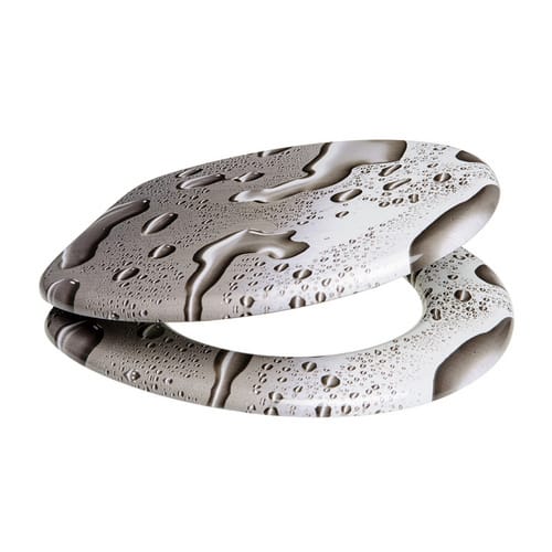 Sanilo WC-Sitz, BxL: 37,7 x 47 cm, Dewdrop - grau