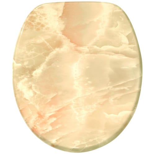 Sanilo WC-Sitz, BxL: 37,7 x 47 cm, Marmor Natur - beige
