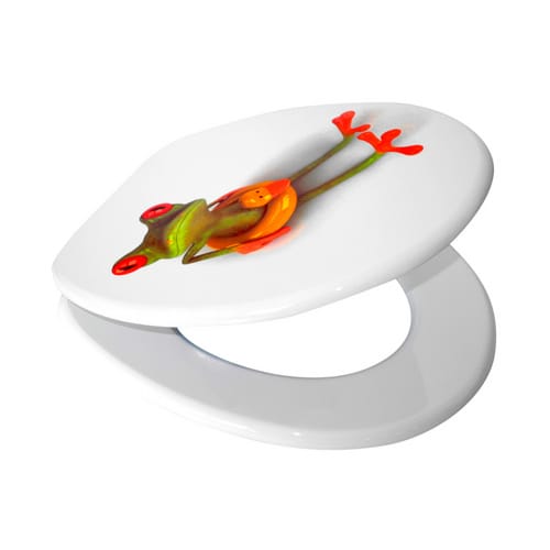 Sanilo WC-Sitz, BxL: 37,7 x 47 cm, Froggy - weiss