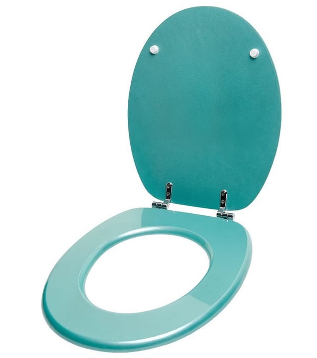 Sanilo WC-Sitz, BxL: 37,7 x 47 cm, Glitzer Tuerkis - gruen