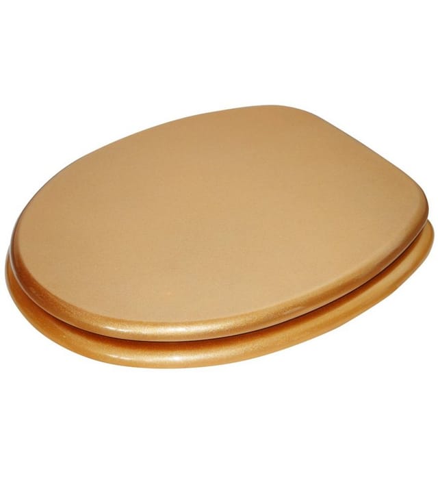 Sanilo WC-Sitz, BxL: 37,7 x 47 cm, Glitzer Gold - goldfarben