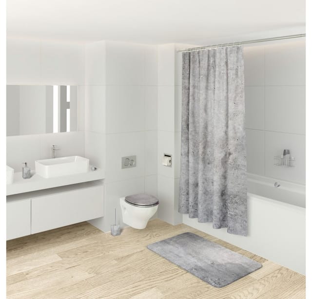 Sanilo WC-Sitz, Breite: 37,7 cm, Holz, Beton - grau
