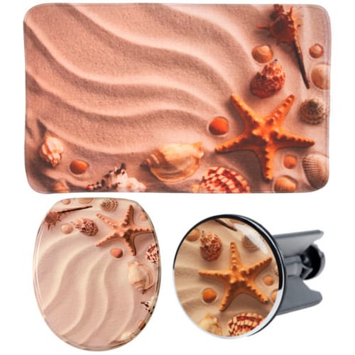 Sanilo Bad-Accessoire-Set, 3-tlg., Sanibel - beige