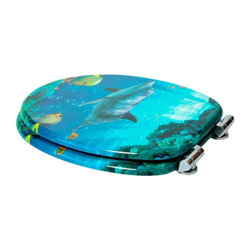 Sanilo Bad-Accessoire-Set, 3-tlg., Delphin Korallen - blau