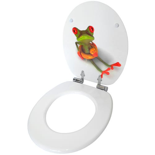 Sanilo Bad-Accessoire-Set, 3-tlg., Froggy - weiss