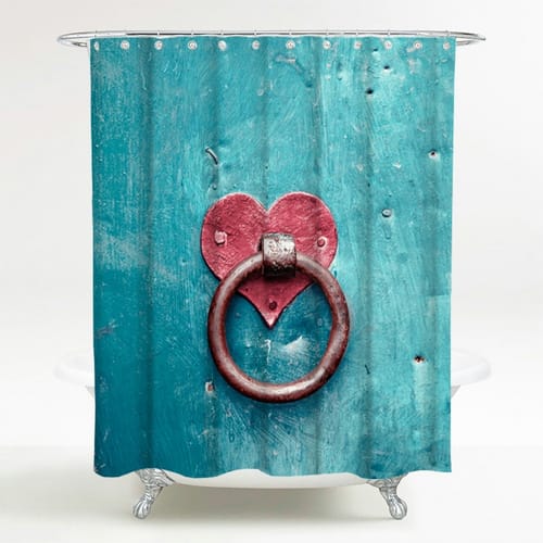Sanilo Duschvorhang, Polyester, Knocker - blau