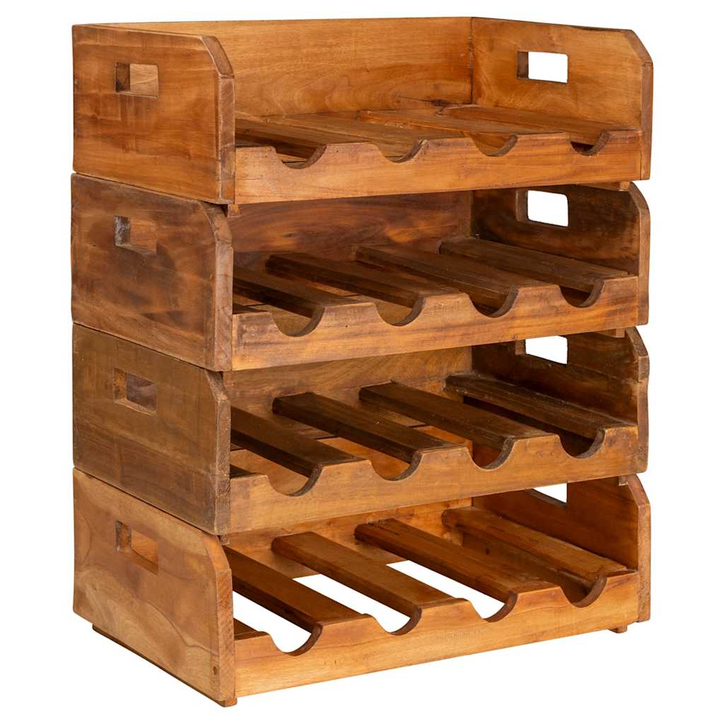 Maison Exclusive - Weinregale 4 Stk. Für 16 Flaschen Massives Mah