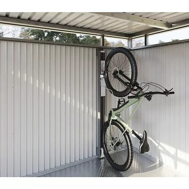 BIOHORT Fahrradhalterung, Länge: 185,4 cm, dunkelgrau-metallic, für: Biohort Gerätehaus