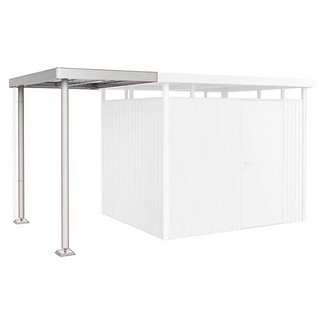BIOHORT Seitendach »Highline«, BxL: 150 x 235 cm - silberfarben