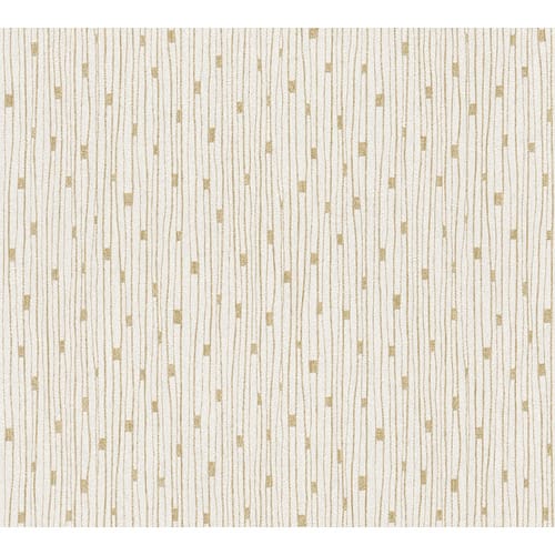 A.S. Création Vliestapete, BxL: 53 x 1005 cm, cremefarben/goldfarben - beige