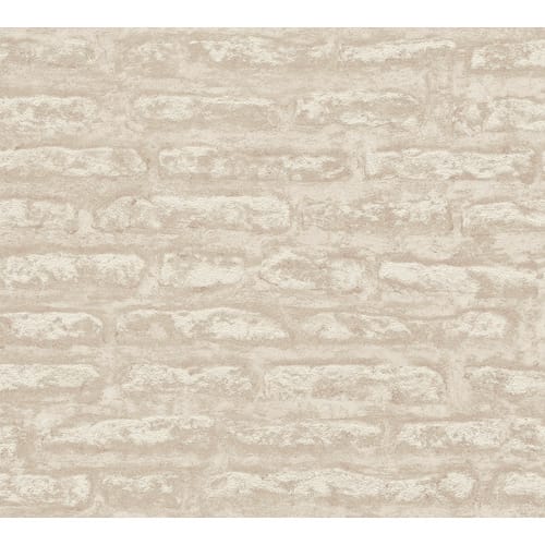 A.S. Création Vliestapete, BxL: 53 x 1005 cm, taupe/weiß - weiss