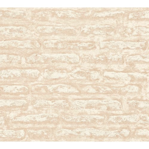 A.S. Création Vliestapete, BxL: 53 x 1005 cm, beige/weiß