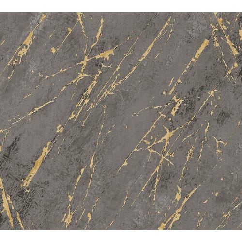 A.S. Création Vliestapete, BxL: 53 x 1005 cm, schwarz/goldfarben