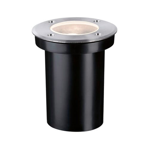 PAULMANN Bodeneinbauleuchte, 230 V, 10 W, ohne Leuchtmittel - silberfarben