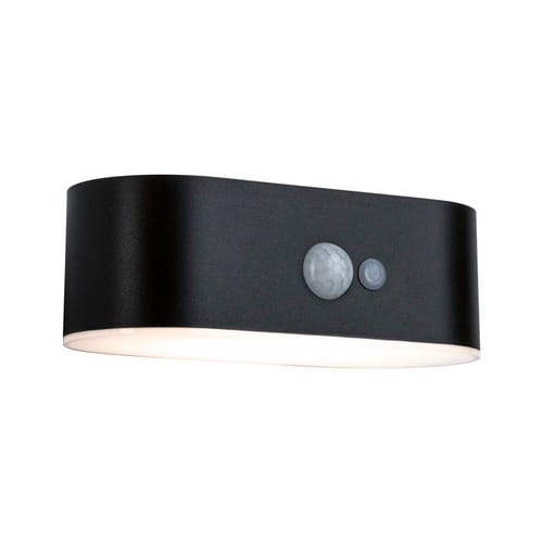 PAULMANN Solar-Wandleuchte »Adya«, BxHxT: 18 x 6 x 18 cm, Kunststoff - schwarz