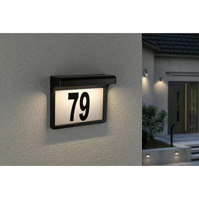 PAULMANN Hauswandleuchte »Dayton«, schwarz, 0,05 W, BxHxT: 22,5 x 17,5 x 6,3 cm