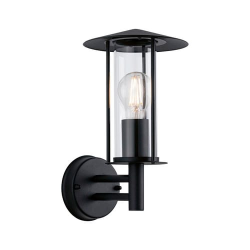 PAULMANN Hauswandleuchte »Classic«, Ø: 17,3 cm, Metall/Glas - grau