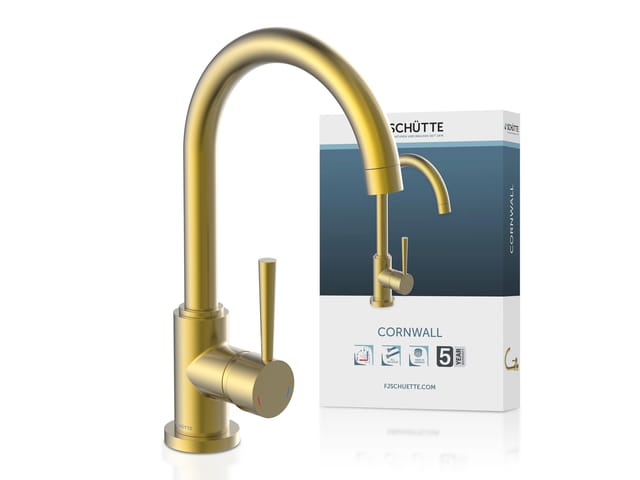 SCHÜTTE Spültischarmatur »Cornwall«, 3/8", Einhebelmischer - goldfarben