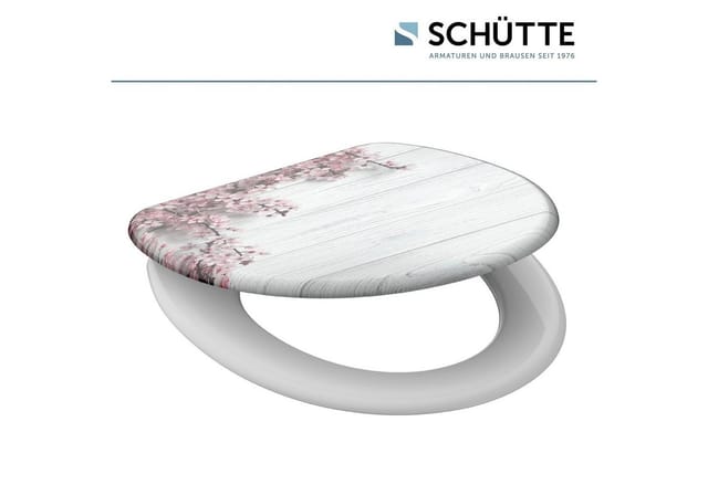 SCHÜTTE WC-Sitz, mit Absenkautomatik, oval, Duroplast - bunt