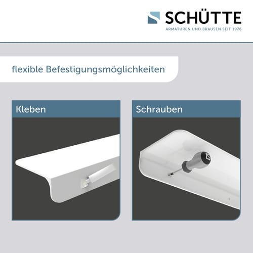 SCHÜTTE Duschablage, BxHxT: 35 x 5 x 12,5 cm, weiß - weiss
