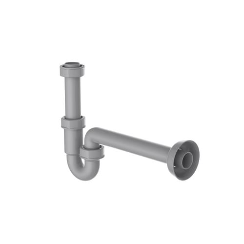 Kirchhoff Röhrensiphon, Anschluss: 1 1/4", Kunststoff - grau