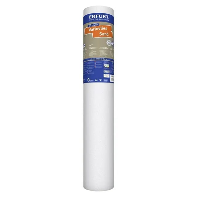 ERFURT Vliestapete »Variovlies Sand«, BxL: 75 x 2500 cm, weiß - weiss