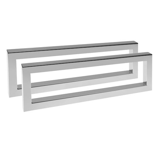 CORNAT Wandkonsole, BxL: 16,5 x 52,5 cm, Edelstahl - silberfarben