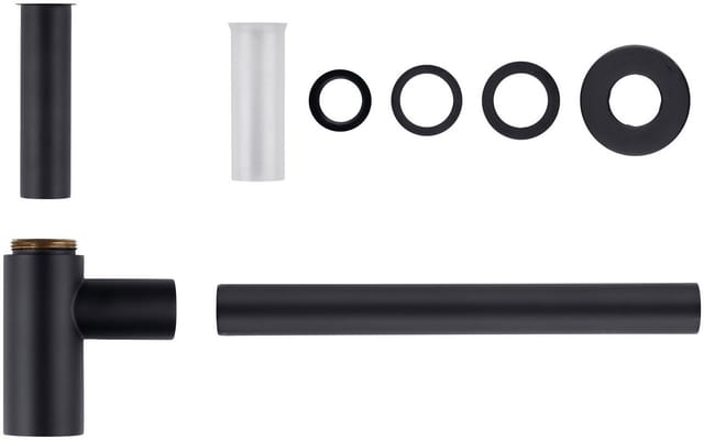 CORNAT Siphon »Waschtisch-Zubehör«, 1 1/4", schwarz